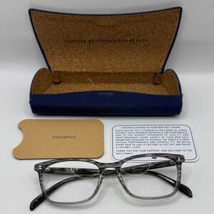 Salt. optics REID Gray unisex Glasses MADE IN JAPAN